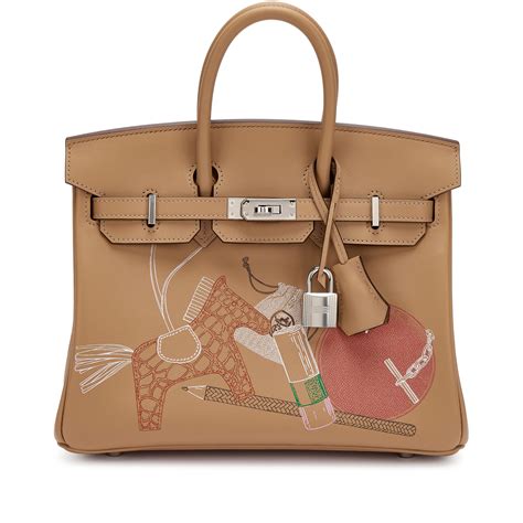 hermes biscuit|Hermès Biscuit Swift In & Out Birkin 25 Palladium Hardware, 2021 .